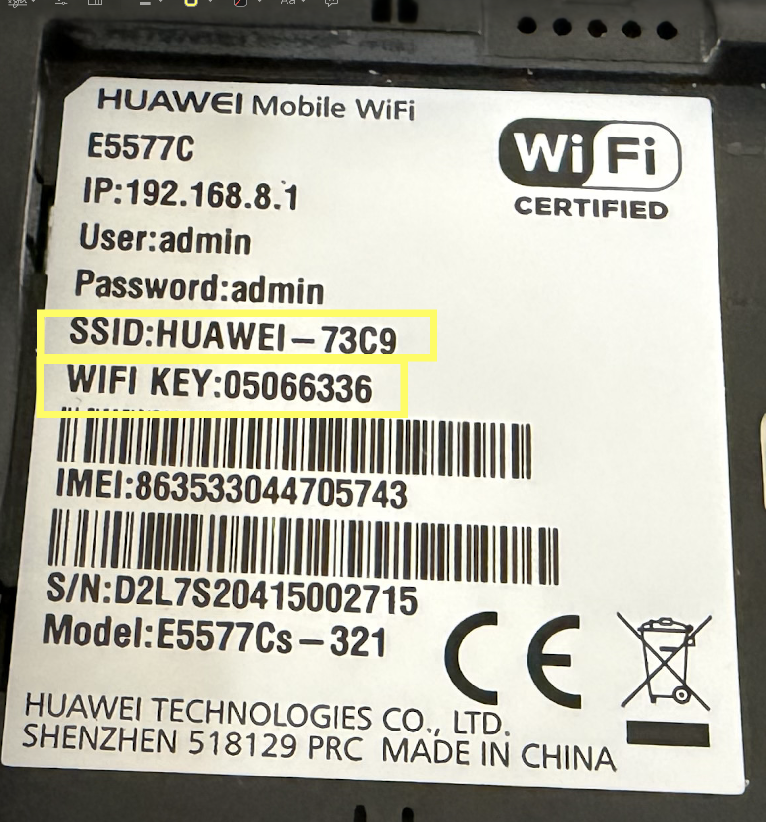 WifI Info