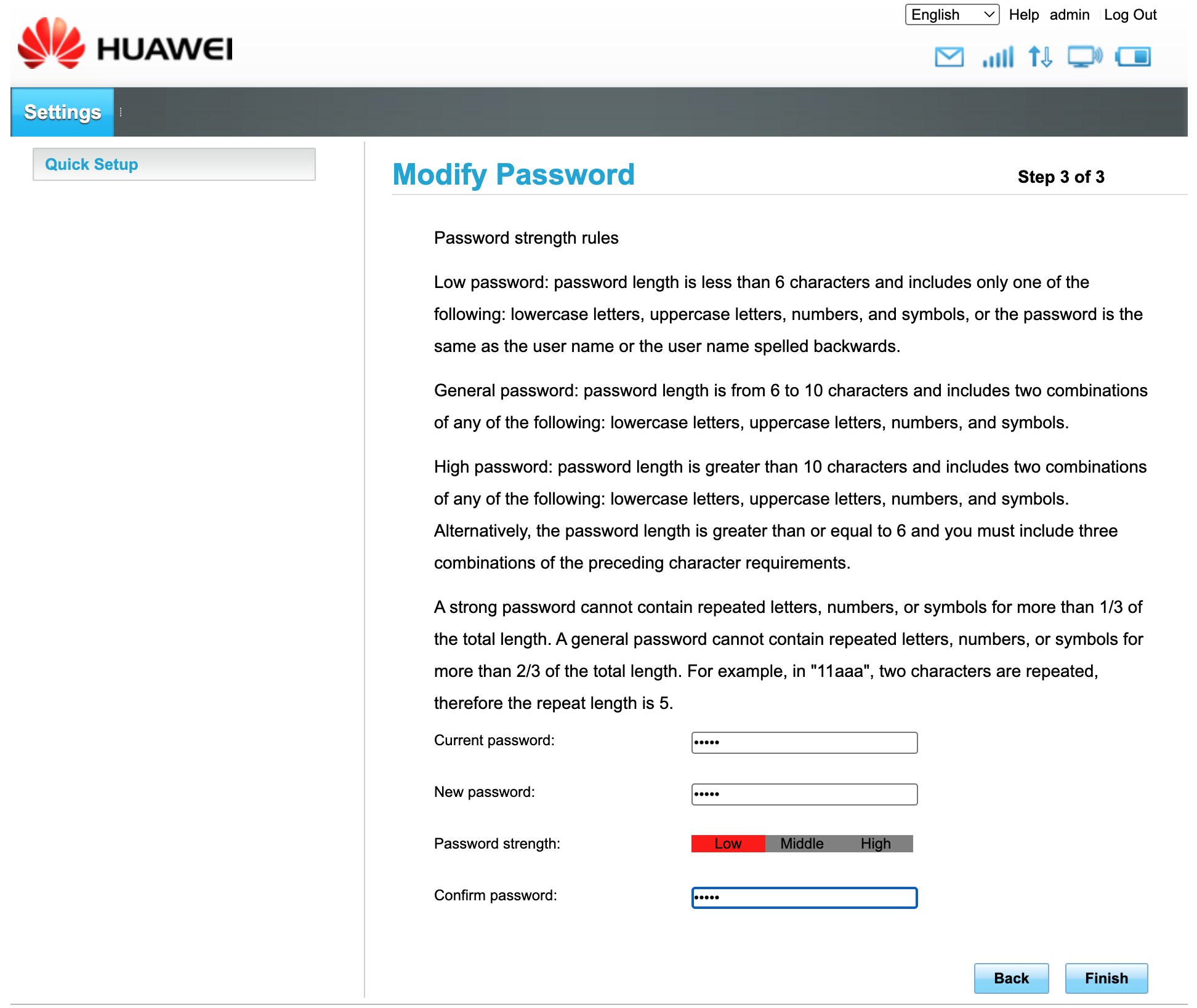 New Password